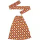 Set met diamanten hoofdband en beenwarmers uit de jaren 70, image 2