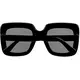 Lunettes bling bling noires adulte, image 2