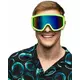 Lunettes de ski vert fluo adultes, image 2