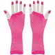 Mitaines longues résille roses femme, image 2