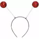 Serre-tête boules paillettées rouge adulte, image 2