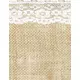 Chemin de table en jute avec bordures en dentelle 28 cm x 2,75 m, image 2