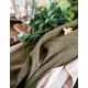 Khaki katoenen gaas tafelloper 30 cm x 3 m, image 2