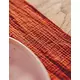 Chemin de table en gaze de coton couleur terre cuite bordeaux, 30 cm x 3 m, image 2