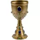 Coupe médiévale en plastique doré 25 cl, image 2