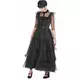 Déguisement robe de bal gothique noire femme, Taille: Large, image 2