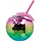 Gobelet boule disco arc en ciel 600 ml, image 2