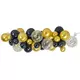 Kit arche de 34 ballons Halloween noir, or et transparent avec chauve-souris, image 2