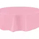 Rond plastic tafelkleed lichtroze 213 cm, image 2