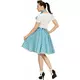 Turquoise jaren 50 rok en sjaal voor vrouwen, image 2