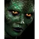 Lentilles de contact fantaisie jaunes à motif yeux de reptile pour adultes, image 2