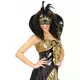 Zwart-gouden halfmasker met pluimen voor volwassenen, image 2