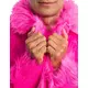 Manteau en fausse fourrure rose adulte, Taille: Large, image 2