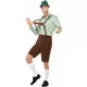 Déguisement bavarois vert et marron adulte, Taille: X-Large, image 2