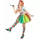 Veelkleurige verf clown kostuum voor vrouwen, Maat: Medium, image 2