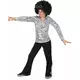 Déguisement Disco Argent sequins Garçon, Taille: 7–9 ans (M), image 2