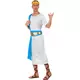 Déguisement empereur Grec bleu homme, Taille: Small, image 2
