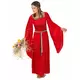 Déguisement médiéval rouge effet velours femme, Taille: X-Large, image 2