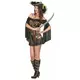 Déguisement Pirate noir et doré femme, Taille: Medium/Large, image 2