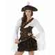 Bruin-wit piraten kostuum voor vrouwen, Maat: Medium, image 2