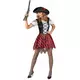 Déguisement Pirate rayures rouges et noires femme, Taille: Large, image 2