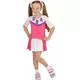 Déguisement pompom girl rose et blanche fille, Taille: 5–7 ans (128 cm), image 2