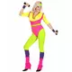 Jaren 80 aerobics kostuum voor vrouwen, Maat: Large, image 2