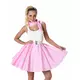 Licht roze 50's kostuum voorvrouwen, Maat: X-Small, image 2