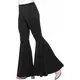 Pantalon disco noir pattes d'élephant femme, Taille: Small/Medium, image 2