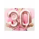 Ballon aluminium chiffre rose gold 36 cm, Taille: 5, image 2