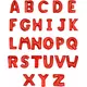 Ballon aluminium lettre rouge 1 m, Taille: W, image 2