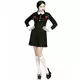 Zwart gothic schoolmeisje kostuum voor vrouwen, Maat: Medium, image 2