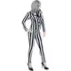 Déguisement fantôme sordide à rayures femme, Taille: Large, image 2