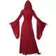 Gothic rode jurk kostuum voor dames, Maat: Medium (40/42), image 2