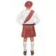 Déguisement écossais rouge et blanc homme, Taille: Large, image 3