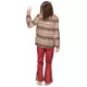 Bordeaux rood hippie kostuum voor mannen, Maat: X-Large, image 3