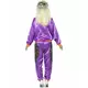 Déguisement jogging rétro violet femme, Taille: Medium, image 3