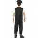 Déguisement policier noir et blanc garçon, Taille: 10–12 ans(145/158 cm), image 3
