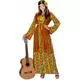 Lange hippiejurk met franjes voor vrouwen, Maat: Large, image 3