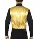 Gilet or à sequins adulte, Taille: Medium, image 3