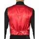 Gilet rouge à sequins adulte, Taille: Large, image 3