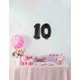 Ballon aluminium chiffre noir 40 cm, Taille: 3, image 3