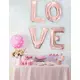 Ballon aluminium lettre rose gold 81 cm, Taille: C, image 3