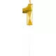 Bougie chiffre dorée à effet diamant 5 cm, Taille: 1, image 3