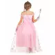 Roze prinsessen- -vermomming en accessoires voor meisjes, Maat: 8–10 jaar, image 3