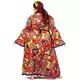 Déguisement robe hippie grande taille femme, Taille: XXX-Large, image 3