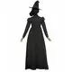 Déguisement sorcière noire femme, Taille: X-Small, image 3