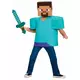 Klassiek Minecraft™ steve kostuum voor kinderen, Maat: 7–8 jaar (124–136 cm), image 3