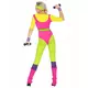 Jaren 80 aerobics kostuum voor vrouwen, Maat: Large, image 4