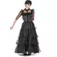 Déguisement robe de bal gothique noire femme, Taille: XX-Small, image 3